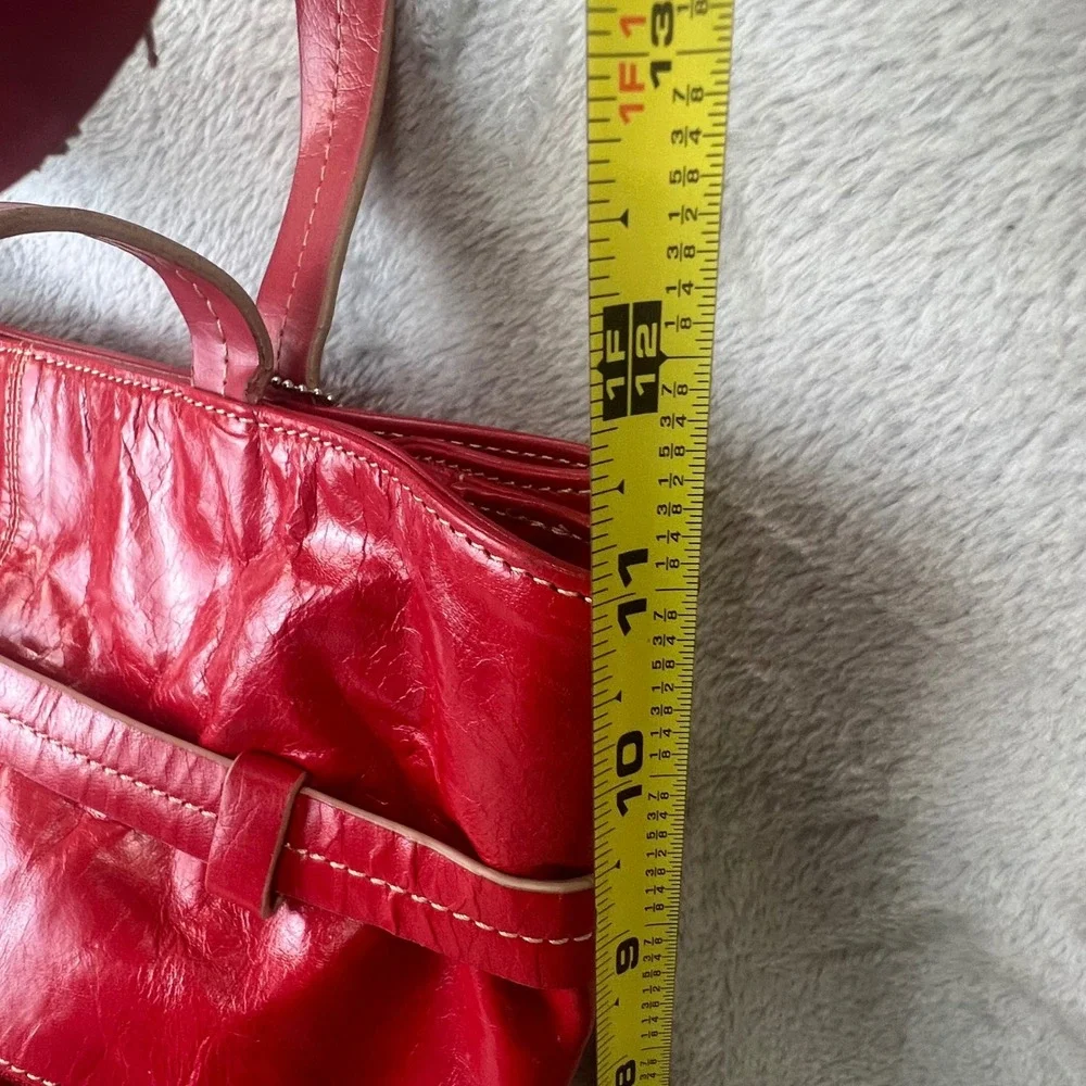 Kenneth Cole Reaction Red Leather Tote Bag Indie Sleaze Y2K Corporate Goth Retro